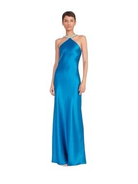 ISO!! STAUD Cadence Maxi Dress in Island Blue size 00 or 0